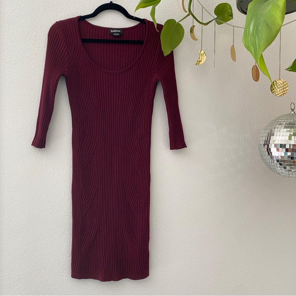 bebe Bodycon Sweater Dress